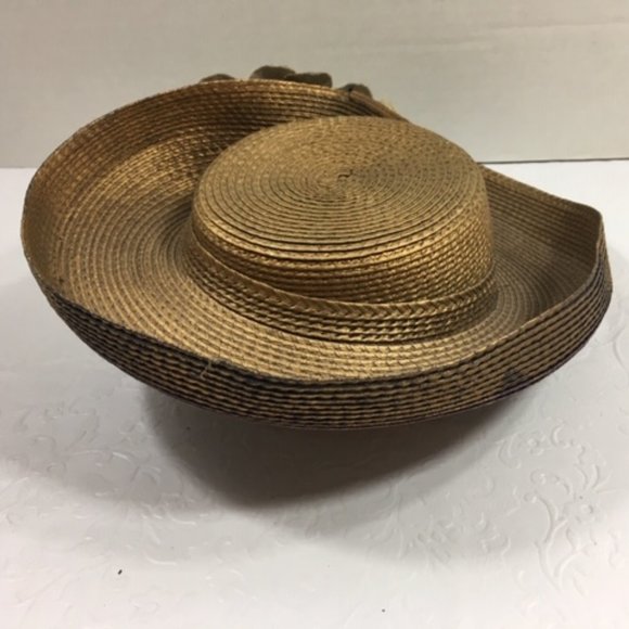 VTG Gold Fancy Doll Mannequin Stuffed Animal Derby Hat by Ann Marie Small - Picture 11 of 14